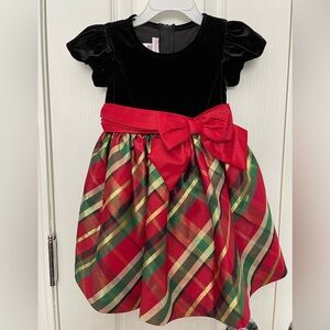 Bonnie Baby Red and Green Seasonal Costume Dress. Worn One Time. EUC. 2T.